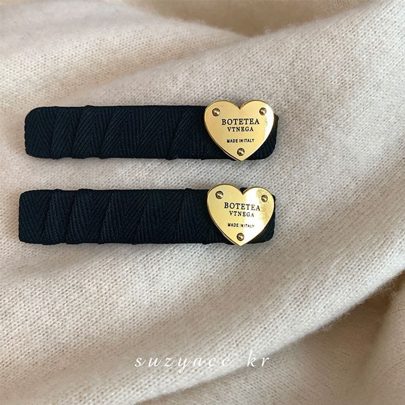 Metal love hairpin female  high-end back head side clip bangs clip BB clip headdress_voghion.com