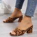 2024 summer new European and American large size high heel slippers for women square head thick heel leopard print sandals_voghion.com