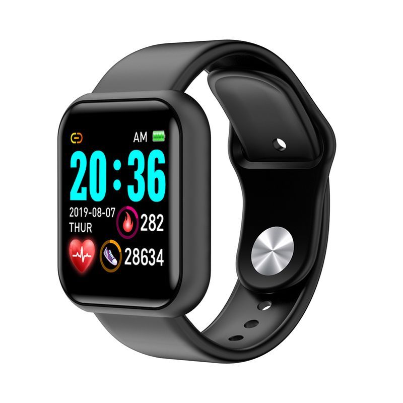 Hitech Y68 vanntett hjertefrekvens blodtrykksmåler Smart armbånd for iOS Android_voghion.com