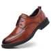 Euro Step Herbsthöhe zunehmende geschnitzte Brogue Business Formal echte Casual Herren Leder Bräutigam Schuhe_voghion.com
