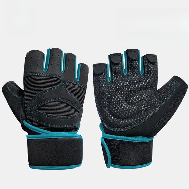 Fitness Men And Women Horizontal Bar Wrist Strap Two-in-one Non-slip Breathable Wearable Sports Gloves Dumbbe_voghion.com