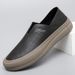 Cowhide hollowed out lazy driving shoes, seasonal casual perforated shoes_voghion.com