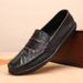 2025 Summer New Casual Versatile Slip-On Soft Sole Loafers First Layer Cowhide Men's Shoes_voghion.com