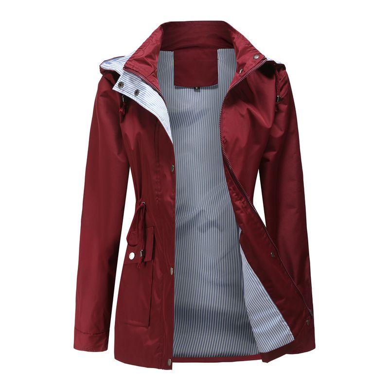 Neue Herbst- und Winter-Windjacke mit abnehmbarem Hut, Kleidung in Übergröße, Oberbekleidung für Damen, Regenmantel_voghion.com