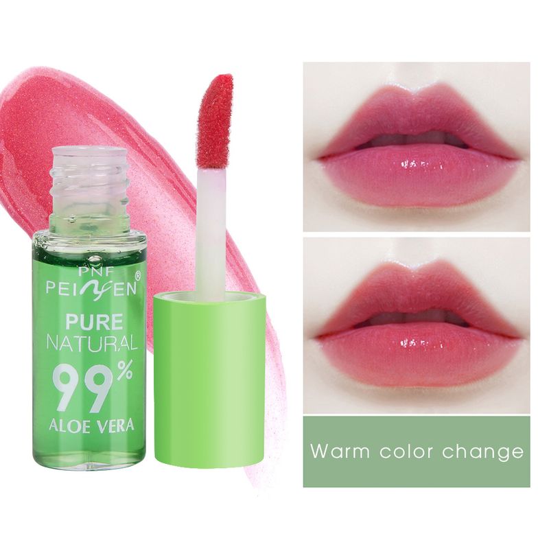 cambia colore Aloe rossetto olio impermeabile cambia colore rossetto cosmetici idratanti a lunga durata_voghion.com