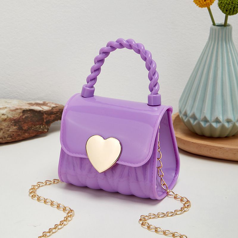Borsa tote in gelatina per donna - Borsa a tracolla a forma di cuore con portamonete staccabile, borsa trasparente alla moda_voghion.com