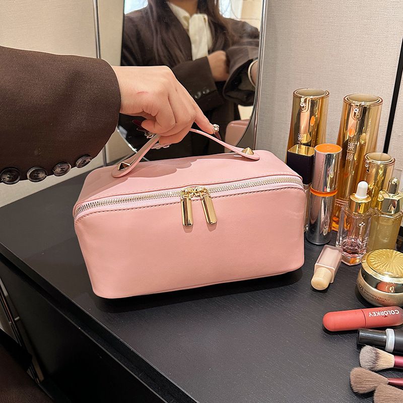 2024 Trucco portatile coreano per donne con grande capacità Borsa portaoggetti da viaggio portatile per cosmetici Tide_voghion.com