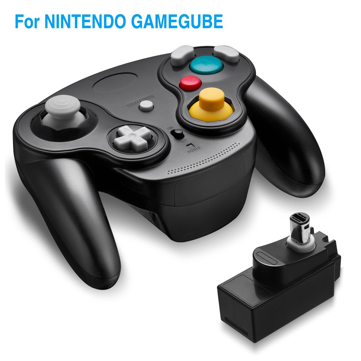 Drahtloser Switch-Controller für Nintendo GameCube Wii GC NGC 10 m/33 ft 2,4 GHz RF Bluetooth Gamepad Joystick mit Empfänger_voghion.com