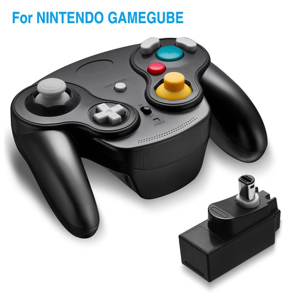 Drahtloser Switch-Controller für Nintendo GameCube Wii GC NGC 10 m/33 ft 2,4 GHz RF Bluetooth Gamepad Joystick mit Empfänger_voghion.com