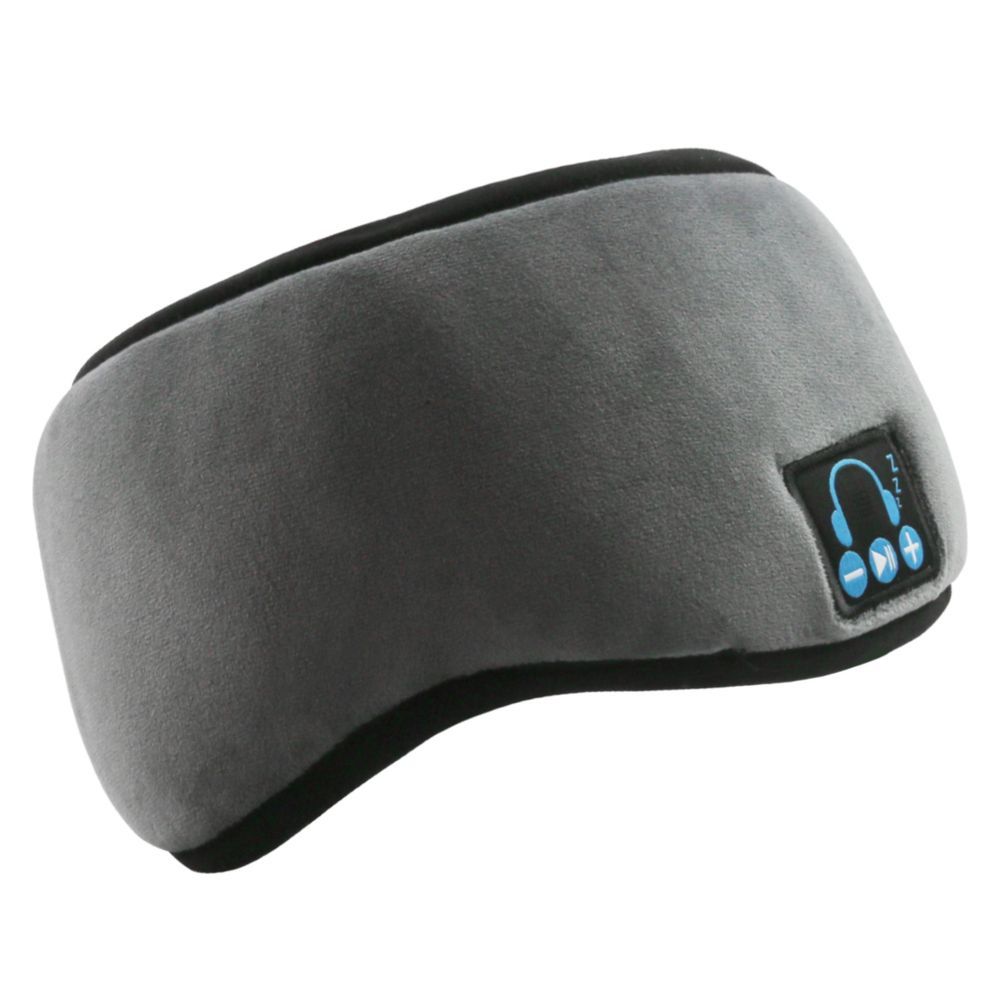 Masque de sommeil avec écouteurs Bluetooth, lavable, voyage, sommeil, mains libres, bandeau, haut-parleurs latéraux et microphone intégrés_voghion.com