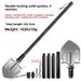 Outdoor Folding Multi-Functional Vehicle-Mounted Engineer Shovel Manganese Steel Chinese Pickaxe Fishing Convenient_voghion.com