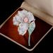 Jewelry Micro Pave Zircon Queen Shell Flower Brooch Luxurious Elegant Suit Coat High-end Accessory For Women_voghion.com