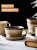 Coffee Fancy Latte Ceramic And Saucer Set Creative Home Mug Milk Oatmeal Breakfast Cup_voghion.com