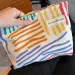 Colorful Striped Corduroy Makeup Bag Portable Travel Suntries Beauty Storage 250321l_voghion.com