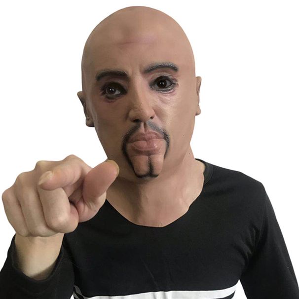 Bald Youth Funny Latex Full Head Mask_voghion.com