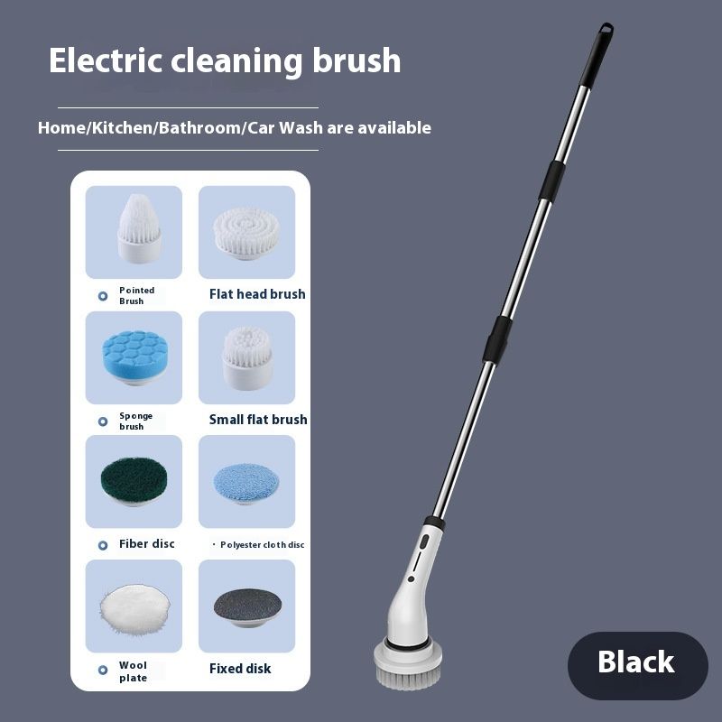 Nou aparat de curățare wireless 8 în 1 cu perie electrică extensibilă pentru podeaua de baie și mop_voghion.com
