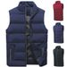Men's Stand Collar Vest – Lightweight Quilted Sleeveless Jacket, Slim Fit With Zip Pockets (M-8XL) Layering Essential For Casual & Streetwear_voghion.com