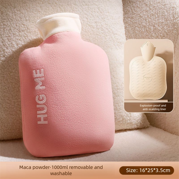 Borsa dell'acqua calda invernale, spessa e antideflagrante, per scaldare le mani, impacchi sullo stomaco e alleviare il dolore, design sicuro_voghion.com