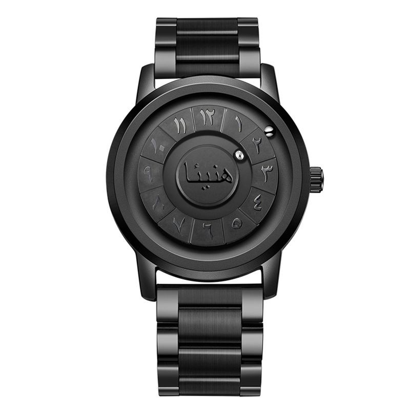 nouvelle technologie noire de suspension magnétique, sans miroir, mouvement étanche créatif et personnalisé, pour hommes et_voghion.com