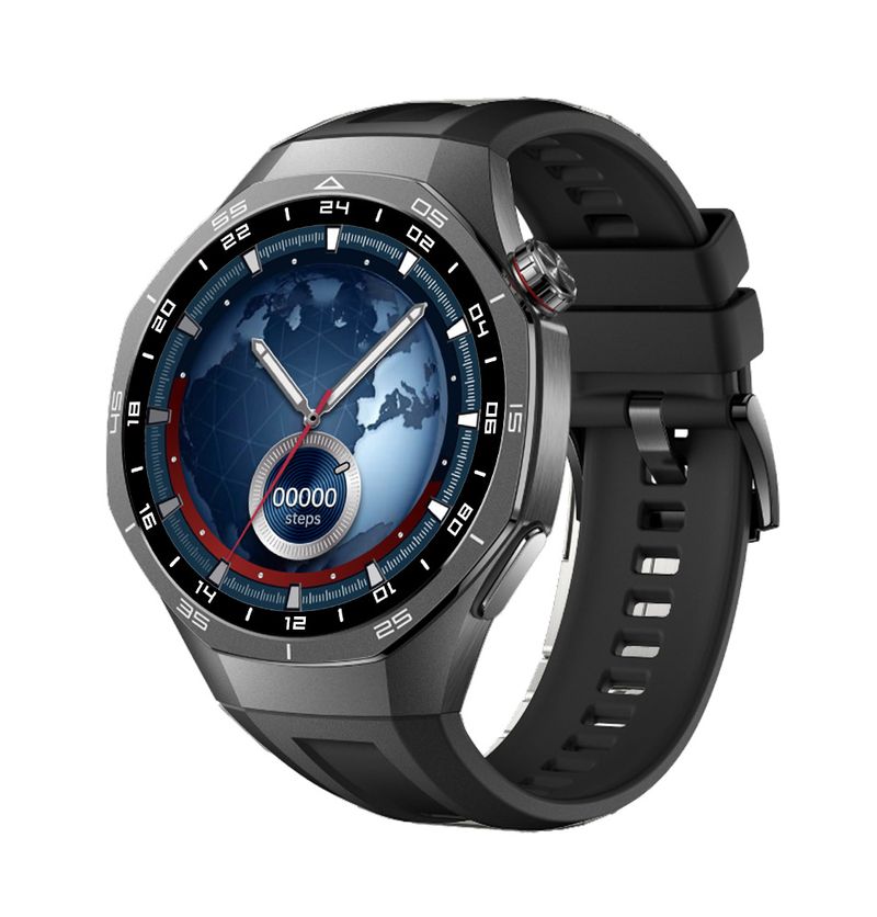 Relógio Inteligente GT5 Pro com Bluetooth NFC Offline Alipay Tela Redonda Função de Chamada de Ilha Dinâmica para Android e iOS_voghion.com