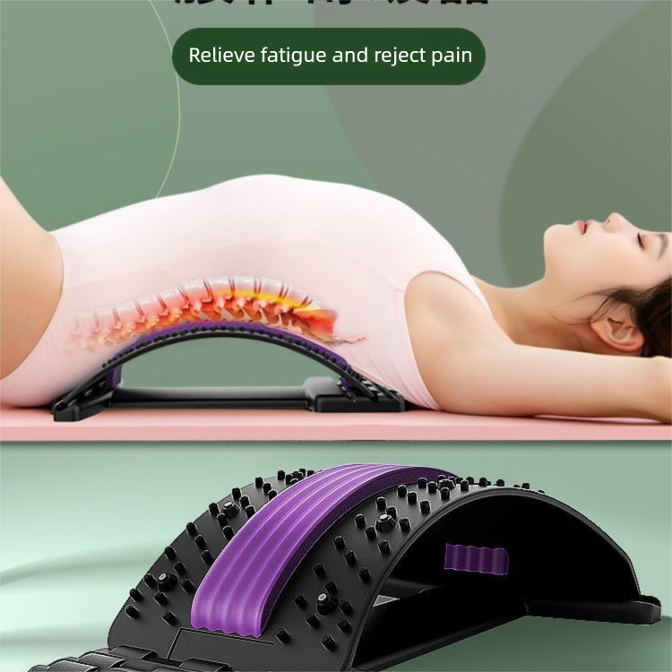 Lumbar Relief Waist Traction Stretching Device Correction Back Massage Tool Spine Support Exercise Equipment_voghion.com