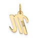 14k Small Script Letter M Initial Charm_voghion.com