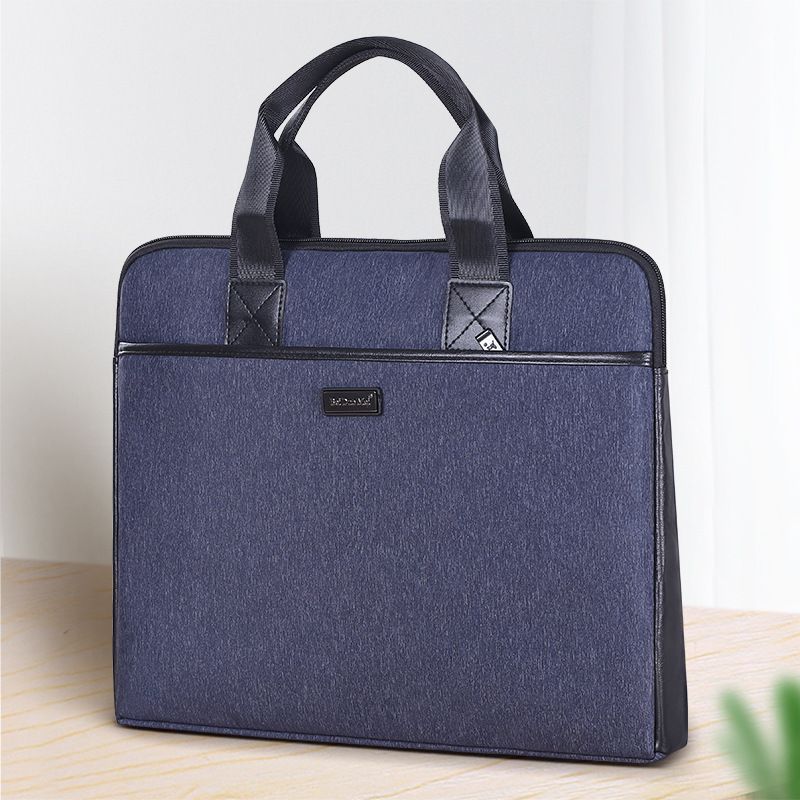 Beidomei 8699 Aktentasche Büro A4 Handheld Datei Reißverschluss Meeting Große Kapazität Business Tasche_voghion.com