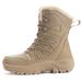 Botas masculinas de tamanho grande, botas de neve de cano alto, quentes, de cano alto, grossas, de veludo, de algodão, botas de neve masculinas para montanhismo_voghion.com