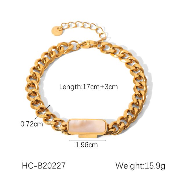 Collier et bracelet élégants en chaîne cubaine pour femmes, bijoux tendance en acier inoxydable, plaqués or, accessoires de fête, 1 pièce/2 pièces_voghion.com