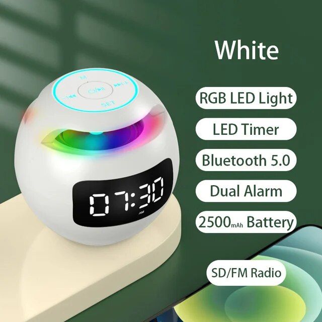 2023 neue Bluetooth Lautsprecher FM Radio Sound Box Dual Wecker Subwoofer Musik-Player TF Karte Lautsprecher Wireless Mini_voghion.com