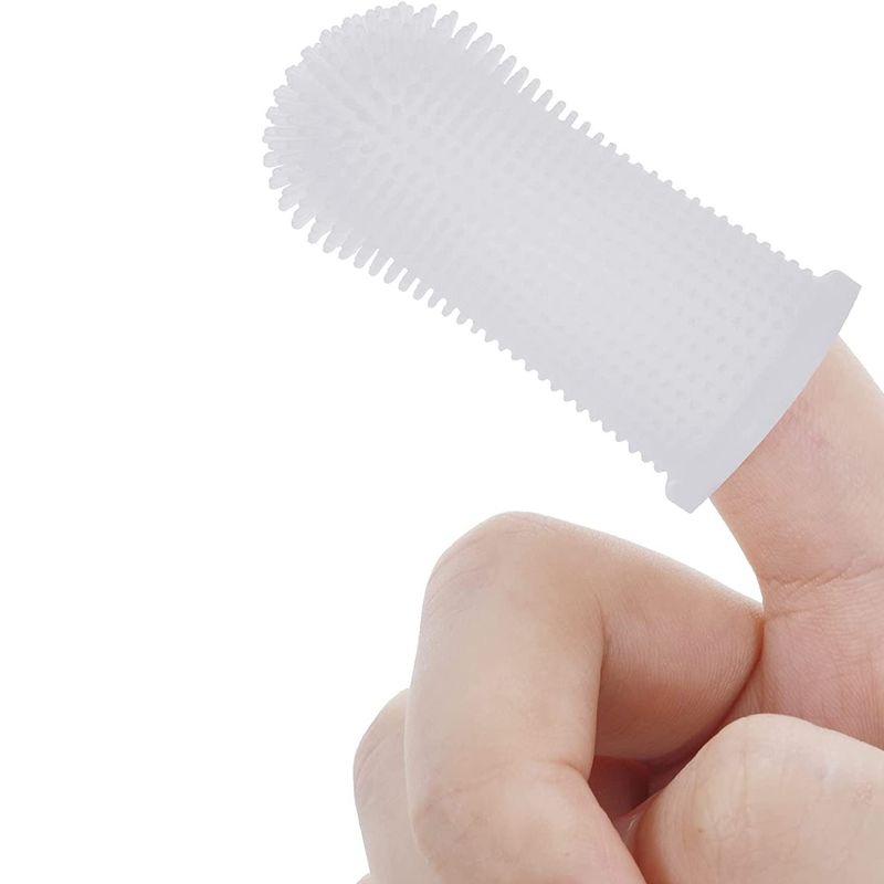 Super Soft Silicone Toothbrush - Perfect For Cleaning Your Dog Or Cat's Teeth!_voghion.com