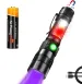 UV Light & Strong Light Flashlight USB Rechargeable Camping Lantern Pets Urine Stains Black Light Led Ultraviolet Torch Lamp_voghion.com