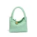 Woven Crossbody Women Simple Advanced Feeling Shoulder Handbag PU Material Hobo Bag_voghion.com