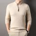 Retro-Pullover mit halbem Reißverschluss für Herren | Atmungsaktiver Strickpullover | Lässiges Winteroberteil mit entspannter Passform (Grau, Armeegrün, Beige, Blau) – S-XXXL_voghion.com