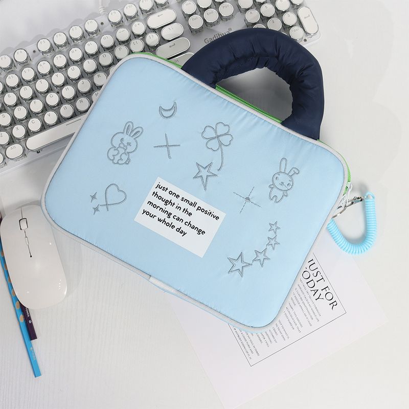 Laptop 14 women's space 11 iPad tablet shock-absorbing cotton 16 inch laptop embroidery fashion bag_voghion.com