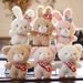 Adorable Plush Bear Keychain Soft Toy Cute Rabbit Pendant Wholesale Backpack_voghion.com