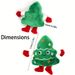 1pc Festive Christmas Tree Plush Dog Toy, Durable Polyester Chew Toy For Small Breeds, Interactive Holiday Pet Plaything_voghion.com