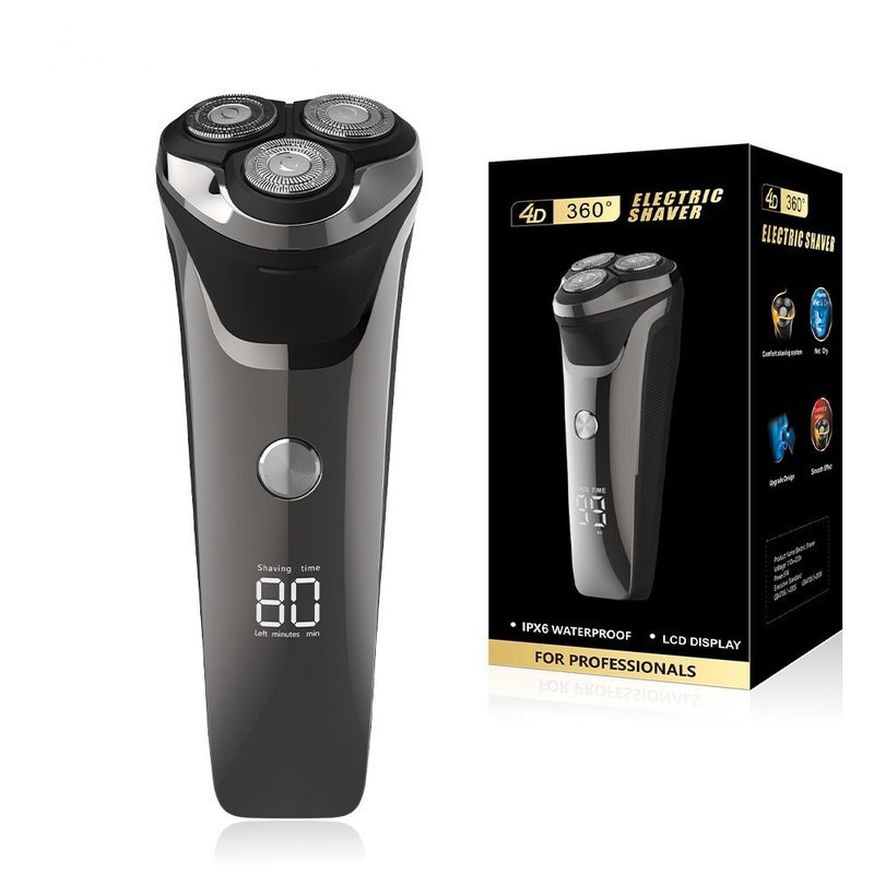 Snapbuy Electric Razor For Men, Snapbuy Razor 4D Rotary Shaver With LCD Display_voghion.com