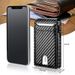 Card Cases Clamshell Wallet Lightweight Portable Rfid Anti-theft Men's Card Case Microfiber Carbon Fiber Multi-function Card Holder_voghion.com