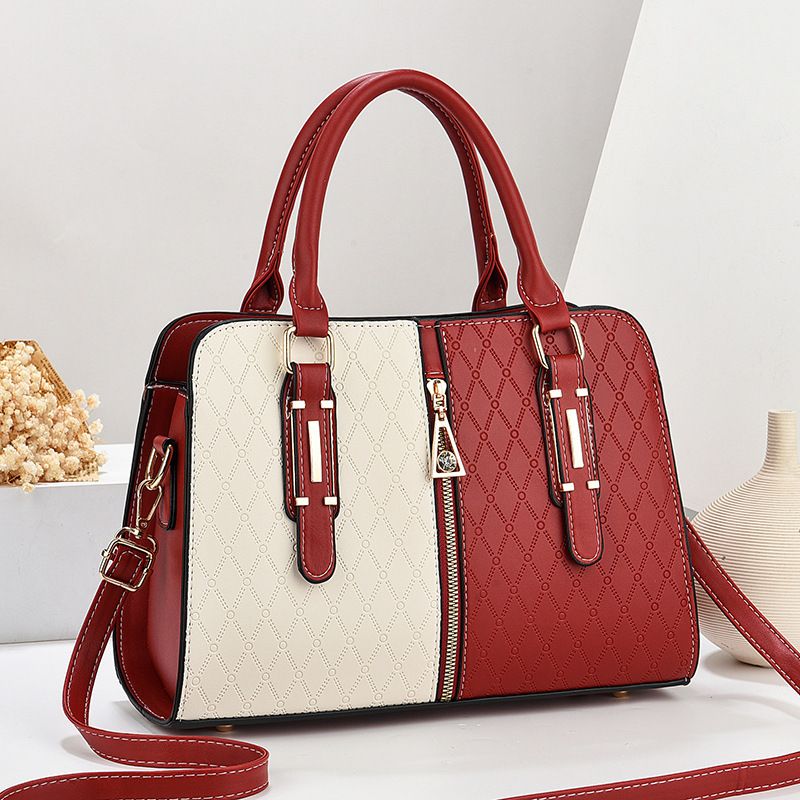 Dameshandtas Stijlvolle damestas Handtas Crossbody tas Mode Patchwork Kleurcontrast_voghion.com