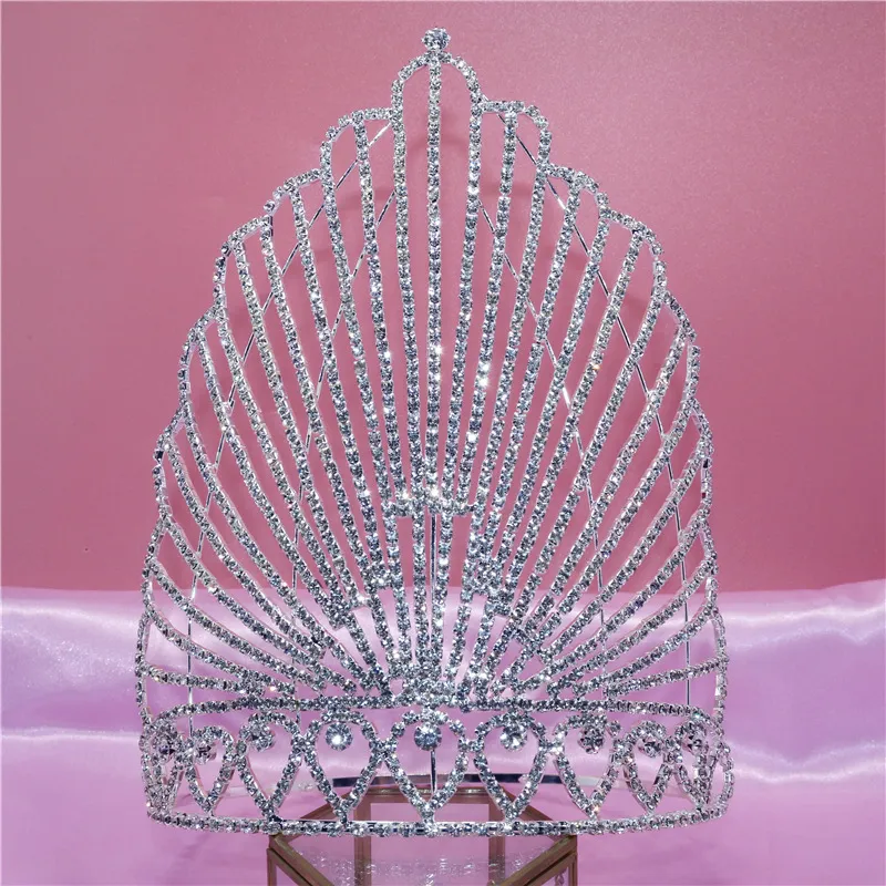 Nouvelle couronne scintillante avec diamants d'eau et accessoires de luxe exquis pour diadème de mariée_voghion.com