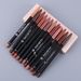 Lip Liner 12 Color Lip Liner Set Matte Nude Lipstick Non Marking Hook Pen Makeup_voghion.com