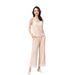 With Chest Pad Pajamas Women's Four Seasons Modal Sling suit Spring and Summer New Style Lace Pure Style Sexy Home Clothes_voghion.com
