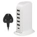 5Ports Ladestation USB Desktop Ladegerät Schnelle Turm Power Adapter Wand HUB_voghion.com