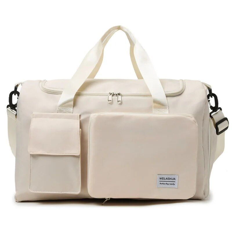 Neue faltbare Kurzstrecken-Reisetasche mit großem Fassungsvermögen, Trocken-Nass-Trennung, Fitnesstasche, Schwimmtasche, Handtasche_voghion.com