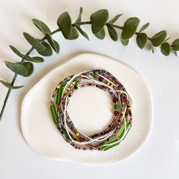 Personalized Multi-layer Colorful Beach Summer Exaggerated Bohemian Glass Bead Waist Chain_voghion.com