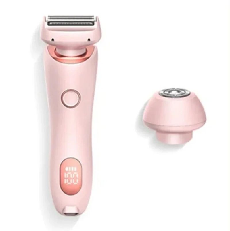 Rasoi elettrici da donna 2 in 1 Rasoi per il viso Bikini Rimozione dei peli per ascelle Gambe Rifinitore per il corpo da donna IPX7 Water_voghion.com