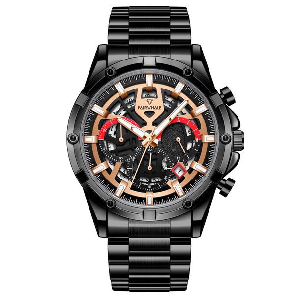 Fonte personalizzata in fabbrica di orologi Mark Huafei per orologi al quarzo multifunzionali casual da uomo con tre occhi e sei perni_voghion.com