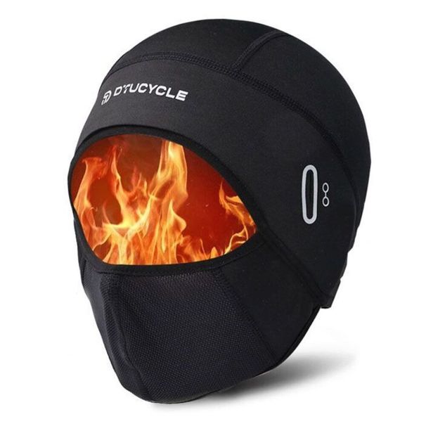 Winter Cycling Cap Universal Head Cover Motorcycle Helmet Liner Windproof Cold-Proof Face_voghion.com