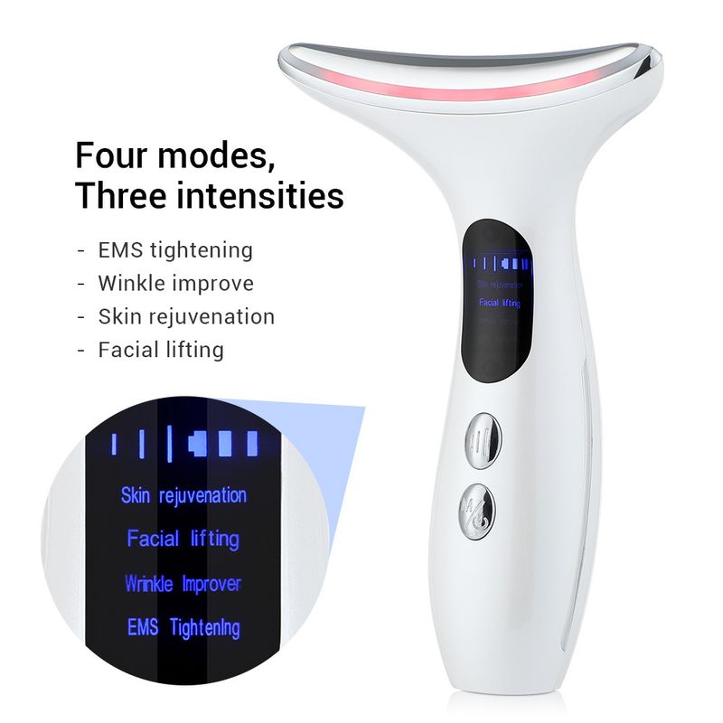 Hot Three Level Adjustable Constant Temperature With Micro Current Face Dual-purpose Neck Removal And Facial Wrinkle_voghion.com